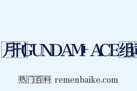 月刊GUNDAM+ACE组词是什么意思的图片
